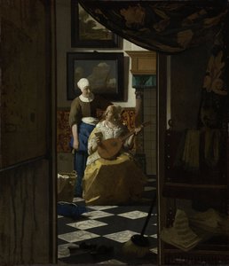 Kärleksbrevet, ca 1669-70 (olja på duk) av Johannes Vermeer