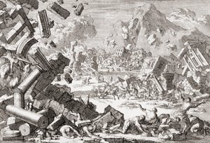Jordbävning 1667 i Dubrovnik, Kroatien.