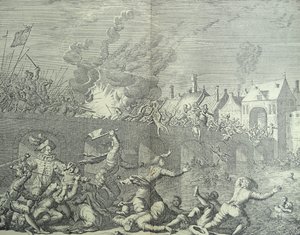 Maastricht, Nederländerna sparkas av prinsen av Parma
