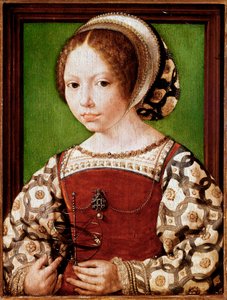 Porträtt av en ung prinsessa, troligen Dorothea av Danmark (Målning