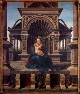 Jungfrun från Leuven Målning av Jan Gossaert dit mabuse (1478-1536)