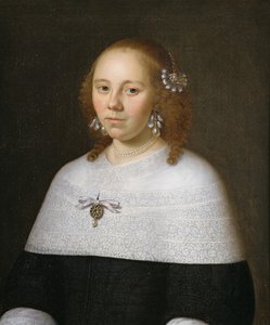 Porträtt av en ung kvinna från Hoorn, 1658