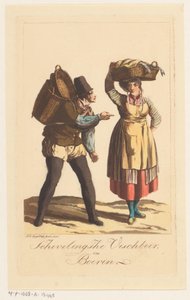 Scheveningen fiskare typer Scheveningen Visch Boer och Boerin (titel på objekt)