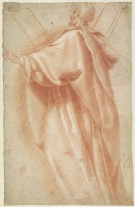 Stående Saint Andrew, fullängd, till vänster