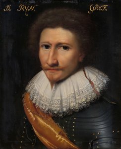 Porträtt av Johann Conrad von Salm, Waldgrave och Rhinegrave van Dhaun av Jan Antonisz van Ravesteyn (workshop of)