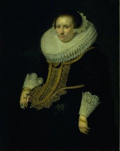 Porträtt av en dam av Jan Antonisz. van Ravesteyn