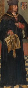 Maximilian I, helig romersk kejsare (olja på panel)