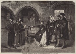 Luther, when a Chorister, singing Hymns from Door to Door at Eisenach 