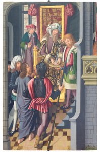 Kristus inför Pontius Pilatus (målning) av Jan Baegert