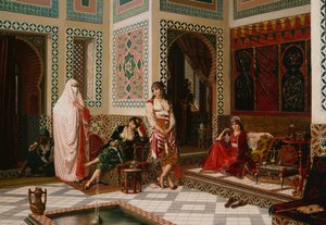 I Harem (olja) av Jan Baptist Huysmans