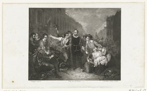 Borgmästaren Pieter van der Werffs självuppoffring, 1574 av Jan Baptist Tetar van Elven