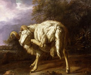 En bagge i ett skogslandskap, av Jan Baptist Weenix