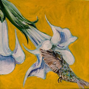 Hummingbird, 2023 (akryl på duk)