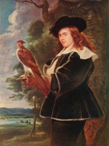 En ung man med en falk, c1630