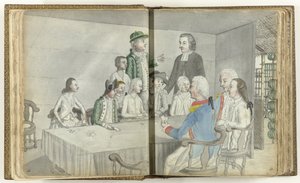 Europeisk kartgrupp i Ceylon av Jan Brandes