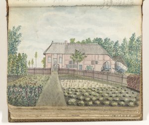 Värdshus eller jaktstuga på Montferberg av Jan Brandes