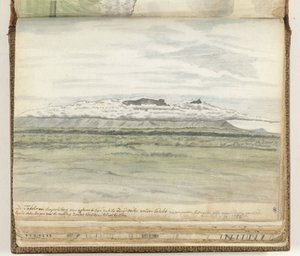 Bordet och Djävulsberget sett från landsidan av Jan Brandes