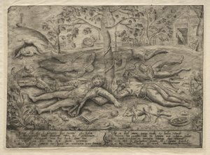 Frossande tallrik. av Jan Brueghel the Elder