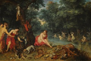 Nymphs Bath (Dianas nymfer som återvänder från fiske)