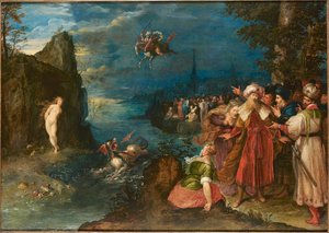 Perseus befriar Andromeda, ca 1600-1610.