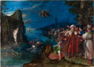 Perseus befriar Andromeda, ca 1600-1610.
