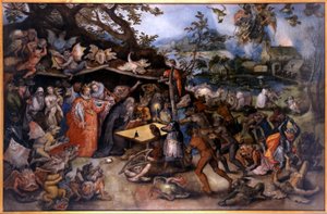 Frestelser av Sankt Antonius abbot av Jan Brueghel the Elder