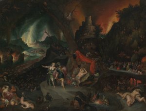 Aeneas och sibylla i underjorden, 1630-talet.