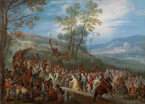 Att bära korset av Jan Brueghel the Younger