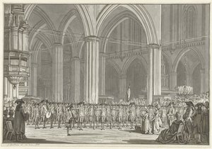 Pro Patria Society i den nya kyrkan, 1786 av Jan Bulthuis (signed by artist)