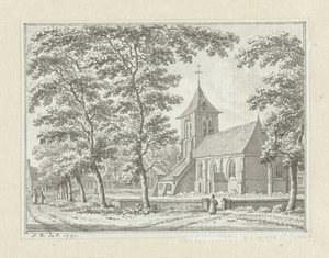 Kyrkan i Biggekerke av Jan Bulthuis