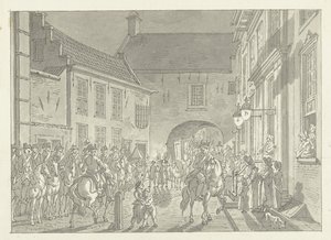 L.P. fördes från spegeln till fängelseporten, 1795 av Jan Bulthuis