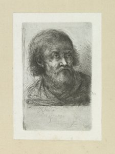 Bebaarde man, till rätt The Compleat Work of Etchings av John Chalon / Oeuvre Complette des Eaux Fortes av Jean Chalon (serietitel) av Jan Chalon
