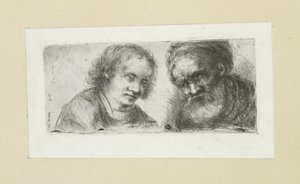 jong i gamla man The Compleat Work of Etchings av John Chalon / Oeuvre Complette des Eaux Fortes av Jean Chalon (serietitel) av Jan Chalon