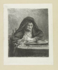Lezende kvinna The Compleat Work of Etchings av John Chalon / Oeuvre Complette des Eaux Fortes av Jean Chalon (serietitel) av Jan Chalon