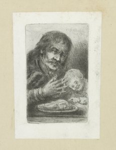 Man in natura till de eettafel The Compleat Work of Etchings av John Chalon / Oeuvre Complette des Eaux Fortes av Jean Chalon (serietitel) av Jan Chalon