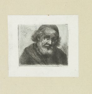 Oude man sätter baard The Compleat Work of Etchings av John Chalon / Oeuvre Complette des Eaux Fortes av Jean Chalon (serietitel) av Jan Chalon
