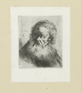 Oude man sätter baard The Compleat Work of Etchings av John Chalon / Oeuvre Complette des Eaux Fortes av Jean Chalon (serietitel) av Jan Chalon