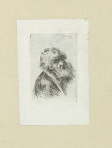 Oude man sätter baard The Compleat Work of Etchings av John Chalon / Oeuvre Complette des Eaux Fortes av Jean Chalon (serietitel)