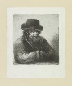 Oude man satte baard i hoed The Compleat Work of Etchings av John Chalon / Oeuvre Complette des Eaux Fortes av Jean Chalon (serietitel) av Jan Chalon