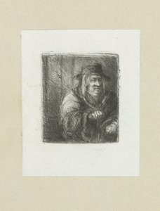 Oude man satte mantel i hackad The Compleat Work of Etchings av John Chalon / Oeuvre Complette des Eaux Fortes av Jean Chalon (serietitel) av Jan Chalon