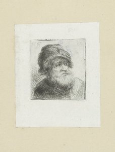 Oude man sätter på tulband The Compleat Work of Etchings av John Chalon / Oeuvre Complette des Eaux Fortes av Jean Chalon (serietitel) av Jan Chalon