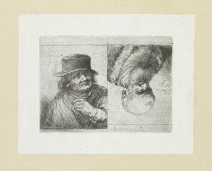 Två mansportretten The Compleat Work of Etchings av John Chalon / Oeuvre Complette des Eaux Fortes av Jean Chalon (serietitel)