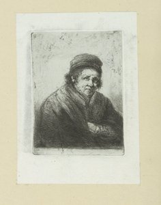 Volwassen man, till rätt The Compleat Work of Etchings av John Chalon / Oeuvre Complette des Eaux Fortes av Jean Chalon (serietitel)