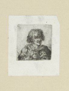 Vuxen man, hans högra hand synlig The Compleat Work of Etchings av John Chalon / Oeuvre Complette des Eaux Fortes av Jean Chalon (serietitel) av Jan Chalon