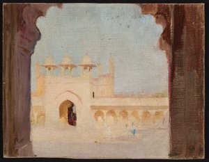 Agra - Palats. Från en resa till Indien av Jan Ciągliński