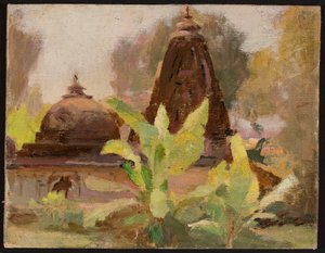 Ahmedabad - Jaintempel. Från en resa till Indien av Jan Ciągliński