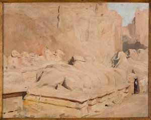 Sfinxallén, Amon-Res tempel. Från en resa till Egypten av Jan Ciągliński