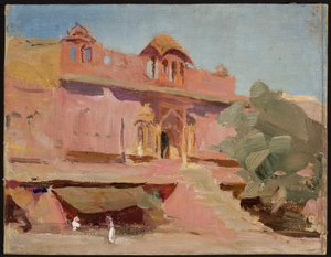 Jaipur - byggnader. Från en resa till Indien av Jan Ciągliński