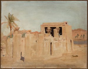 Luxor - Nilens strand. Från en resa till Egypten av Jan Ciągliński