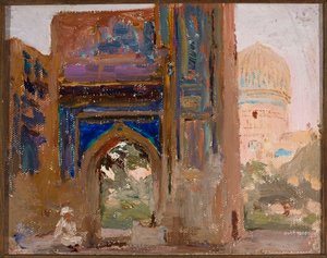 Samarkand - Gur Emir, Tamerlans mausoleum. Från en resa till Turkestan av Jan Ciągliński